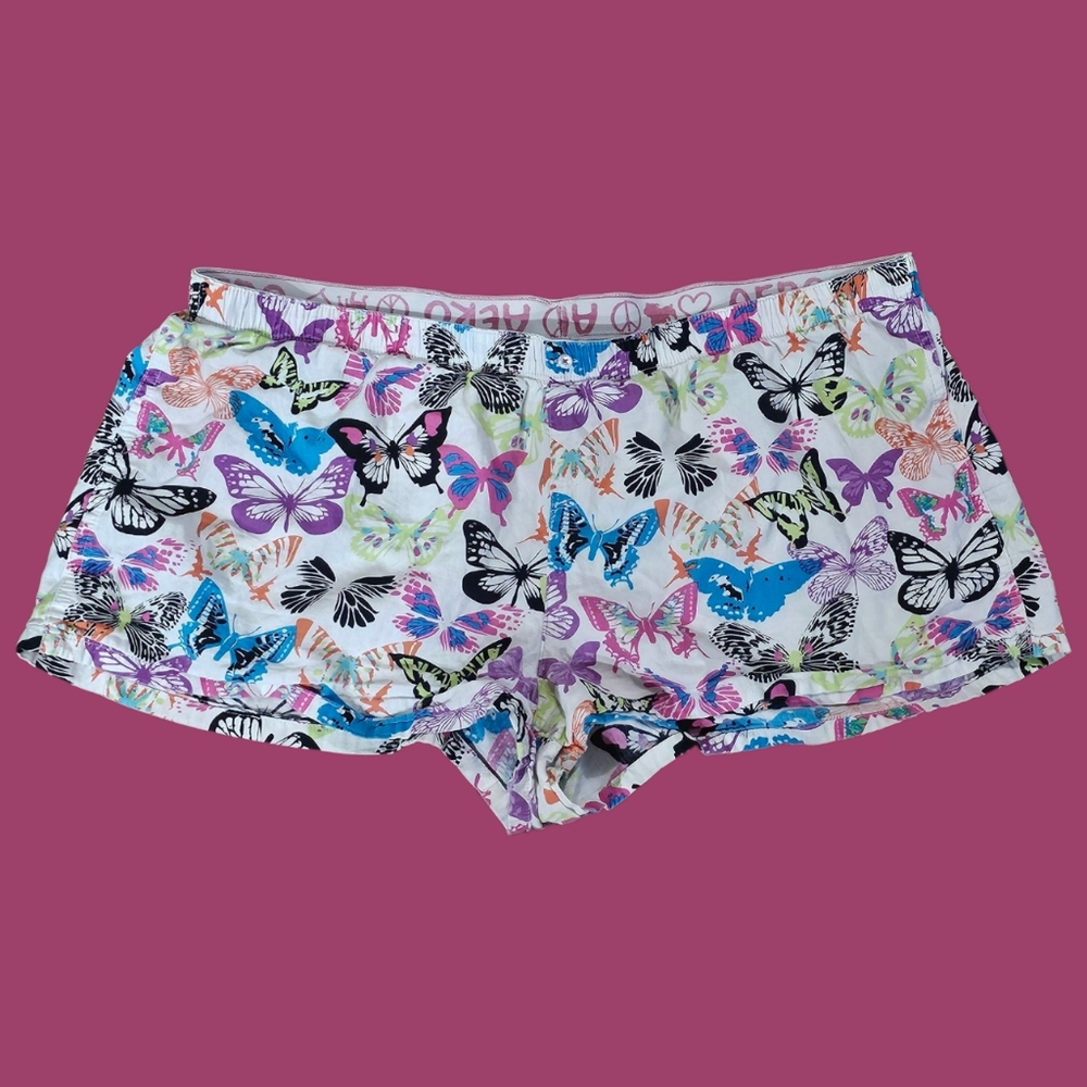 Y2k AERO Aeropostale Butterfly Print Women's Lounge Shorts